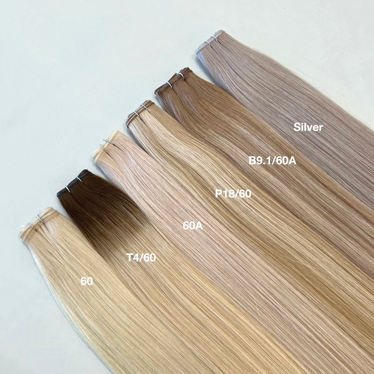 Genius Wefts Farbe B9.1/60A | 70cm | 100 g | Slawisches Echthaar