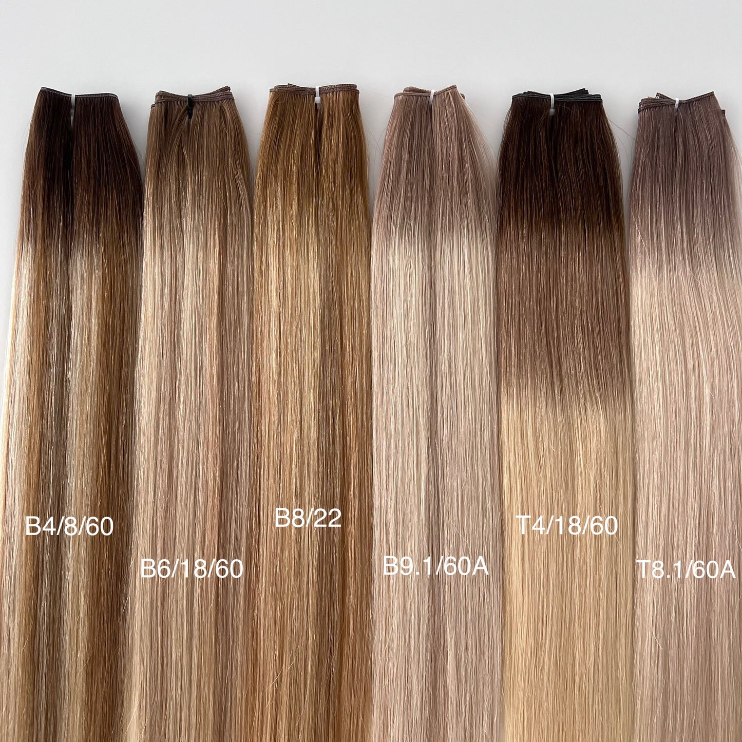 Clip-In Extensions 60cm | 100 g | 7-teiliges Set | slawisch Echthaar