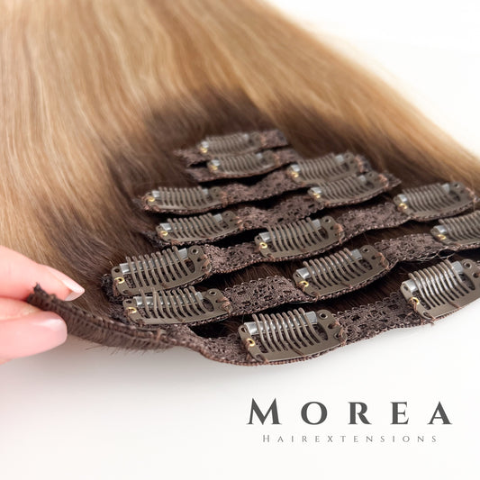 Clip-In Extensions 60cm | 100 g | 7-teiliges Set | slawisch Echthaar