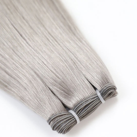 Genius Wefts Farbe Silver | 50cm | 120 g | Slawisches Echthaar